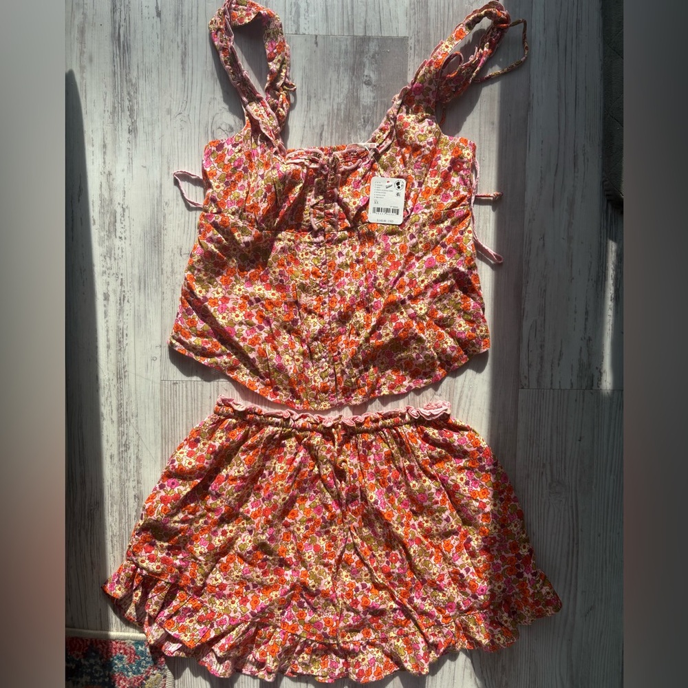 Free People Ellia Printed Set